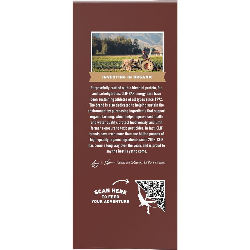 slide 10 of 15, CLIF Bar Chocolate Brownie Granola Plant-Based Soy Protein Bar Made with Organic Oats - 10g Protein - 24oz/10ct, 10 gram, 24 oz, 10 ct