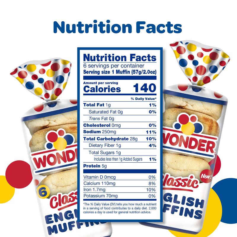 slide 6 of 14, Wonder Classic English Muffin - 12oz, 12 oz