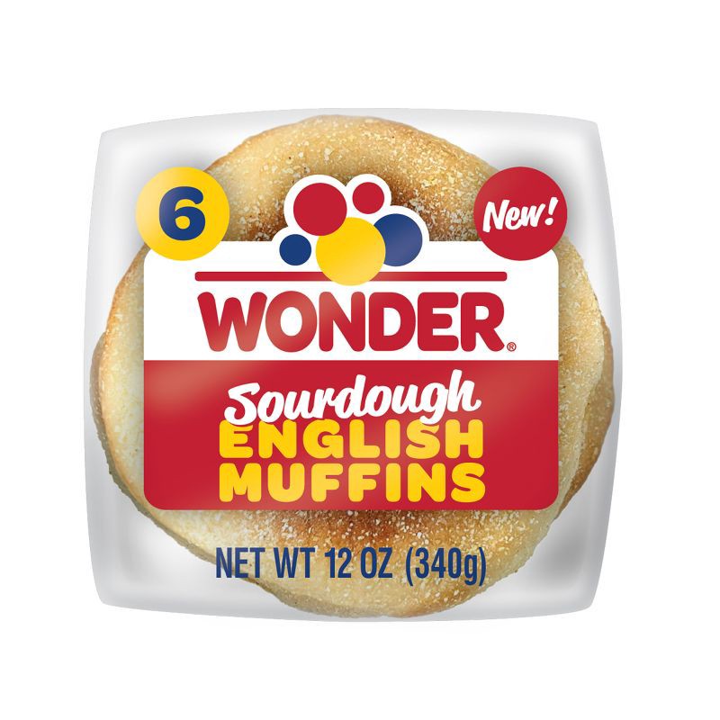 slide 14 of 14, Wonder Sourdough English Muffin - 12oz, 12 oz