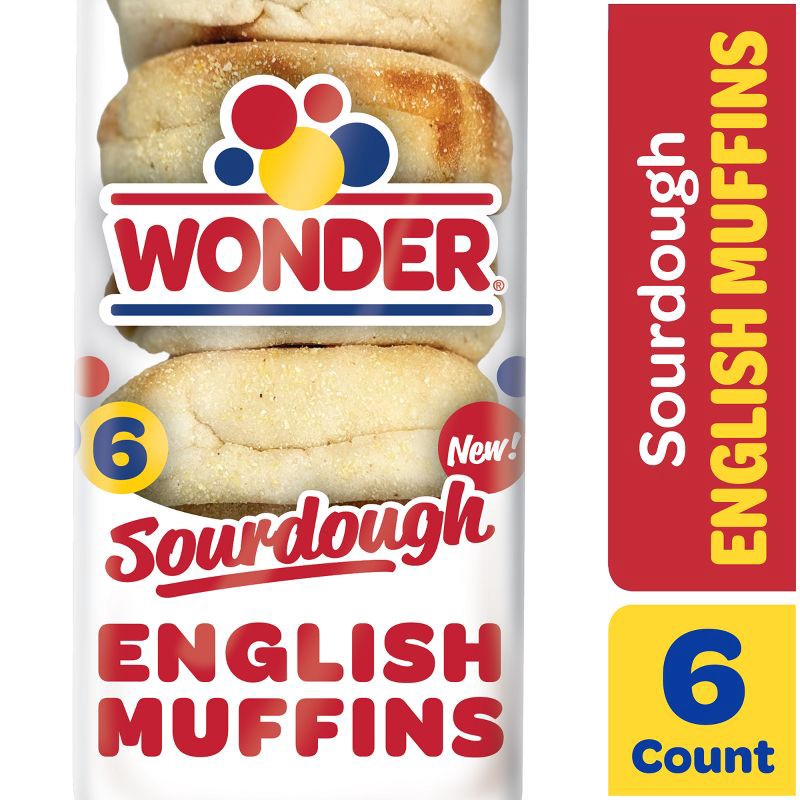 slide 8 of 14, Wonder Sourdough English Muffin - 12oz, 12 oz