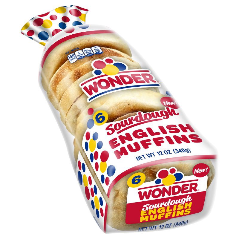 slide 9 of 14, Wonder Sourdough English Muffin - 12oz, 12 oz