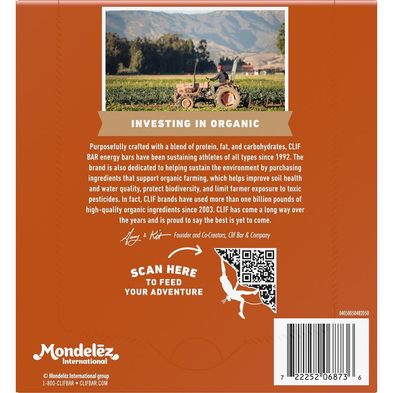 slide 2 of 15, CLIF Bar Crunchy Peanut Butter Granola Plant-Based Soy Protein Bar Made with Organic Oats - 11g Protein - 12oz/5ct, 11 gram, 12 oz, 5 ct