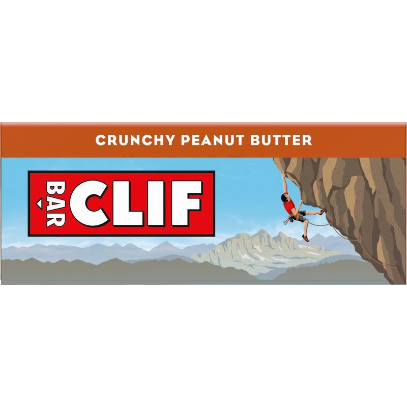 slide 8 of 15, CLIF Bar Crunchy Peanut Butter Granola Plant-Based Soy Protein Bar Made with Organic Oats - 11g Protein - 12oz/5ct, 11 gram, 12 oz, 5 ct
