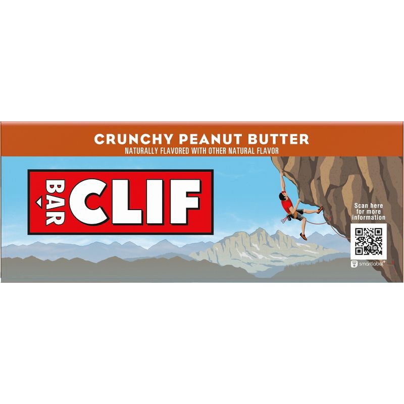 slide 11 of 15, CLIF Bar Crunchy Peanut Butter Granola Plant-Based Soy Protein Bar Made with Organic Oats - 11g Protein - 12oz/5ct, 11 gram, 12 oz, 5 ct