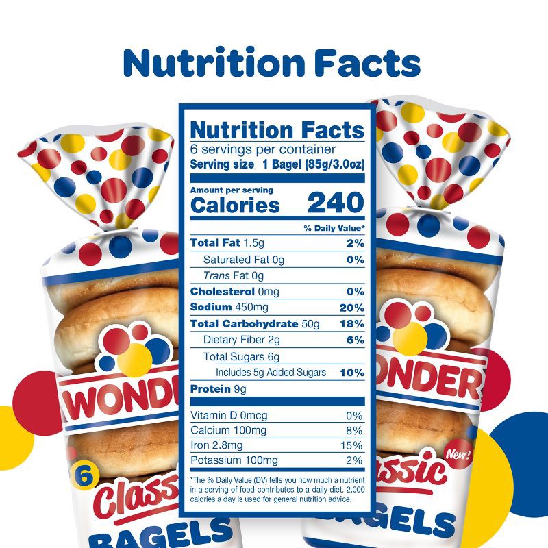 slide 6 of 14, Wonder Classic Bagels - 18oz, 18 oz