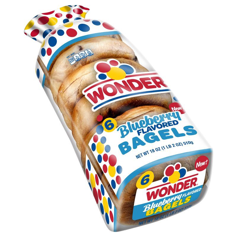 slide 8 of 13, Wonder Blueberry Bagels - 18oz, 18 oz