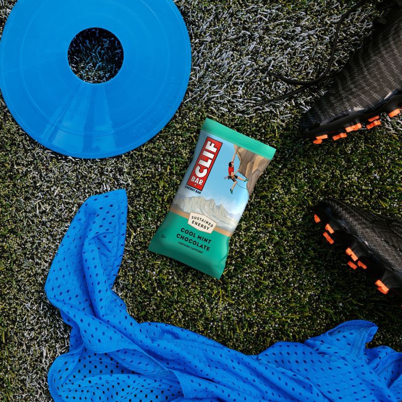 slide 5 of 15, CLIF Bar Cool Mint Chocolate Granola Plant-Based Soy Protein Bar Made with Organic Oats - 10g Protein - 24oz/10ct, 10 gram, 24 oz, 10 ct