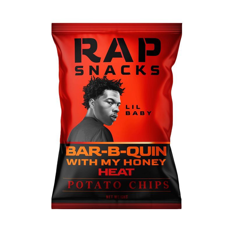 slide 1 of 2, Rap Snacks Bar-B-Quin with my Honey Heat Potato Chips - Lil Baby - 2.5oz, 2.5 oz