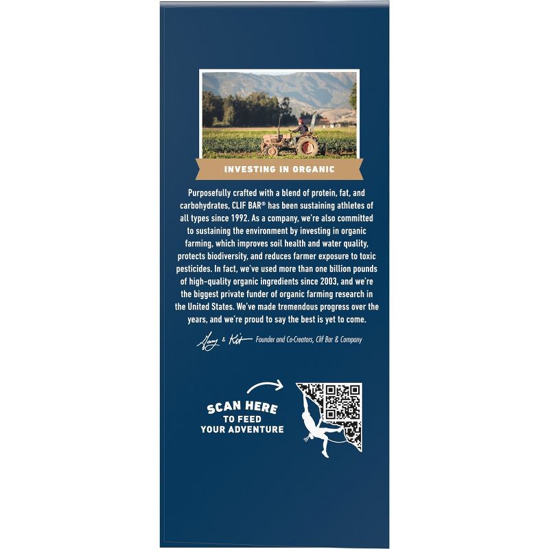 slide 10 of 14, CLIF Bar Peanut Butter Banana with Dark Chocolate Granola Plant-Based Soy Protein Bar Made with Organic Oats - 10g Protein - 24oz/10ct, 10 gram, 24 oz, 10 ct