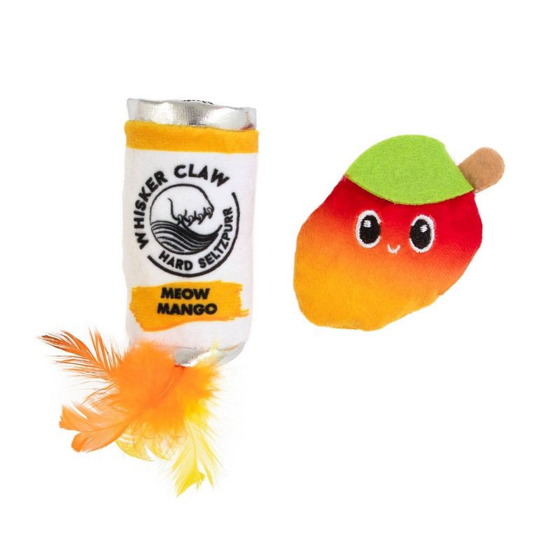 slide 2 of 6, Quirky Kitty Whisker Claw Cat Plush Toy, 1 ct