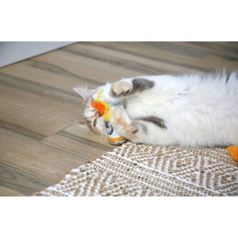 slide 4 of 6, Quirky Kitty Whisker Claw Cat Plush Toy, 1 ct