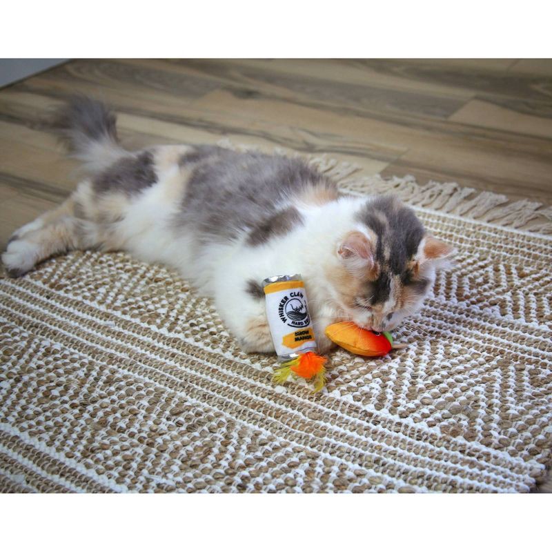 slide 5 of 6, Quirky Kitty Whisker Claw Cat Plush Toy, 1 ct