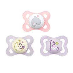 MAM Pacifier Variety Pack 0-6m - Girl - 3pk