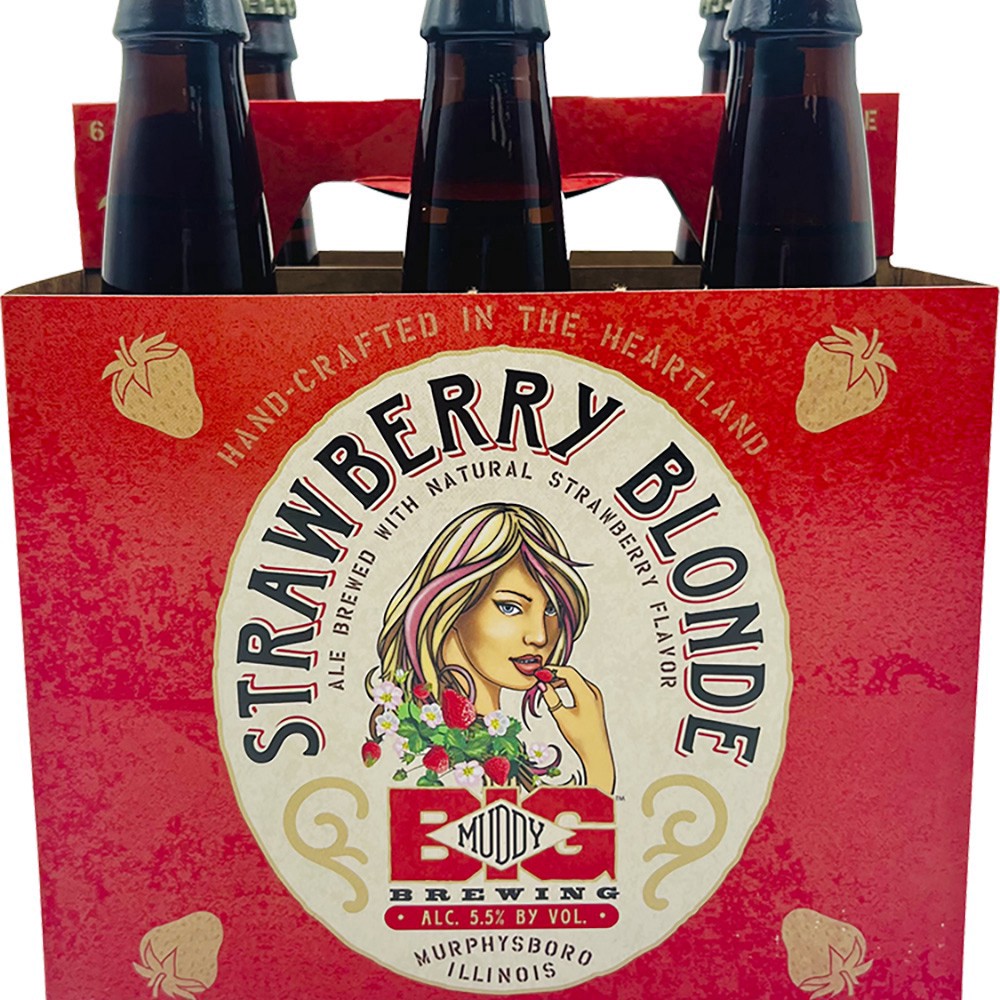 slide 1 of 1, Big Muddy Strawberry Blonde 6 Pack Bottle, 12 oz