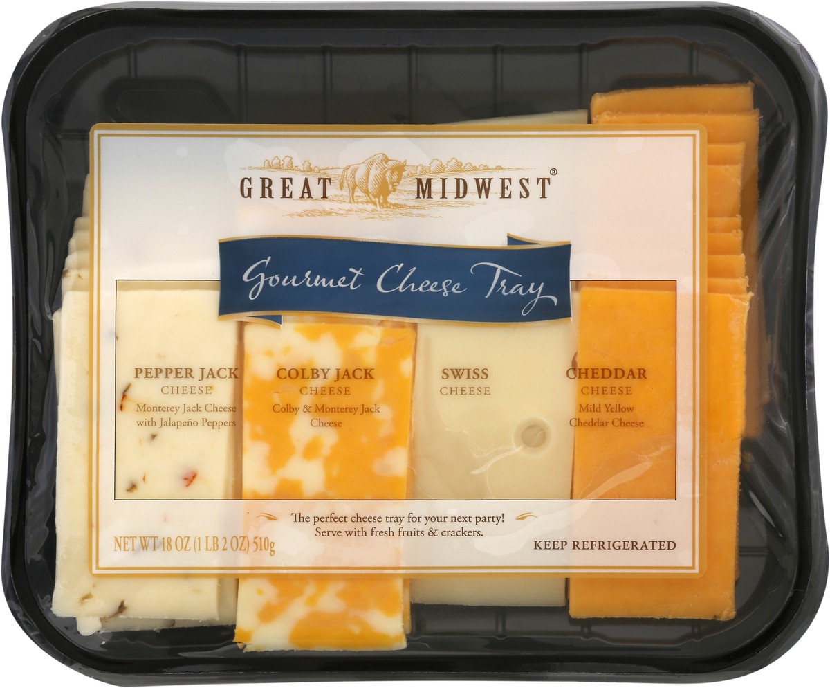 slide 8 of 12, Great Midwest Cheese Gourmet Cheese Tray 18 oz, 18 oz