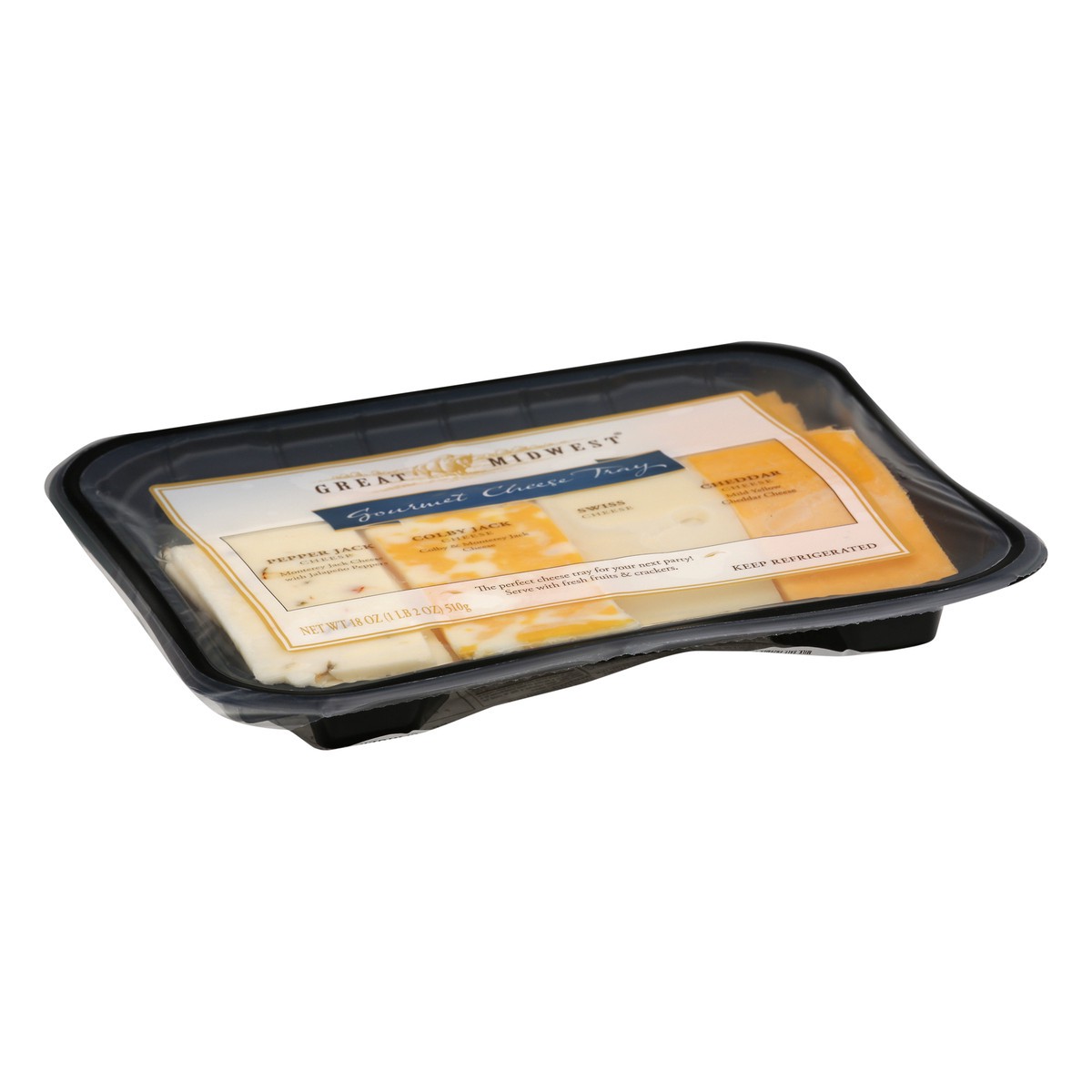 slide 3 of 12, Great Midwest Cheese Gourmet Cheese Tray 18 oz, 18 oz
