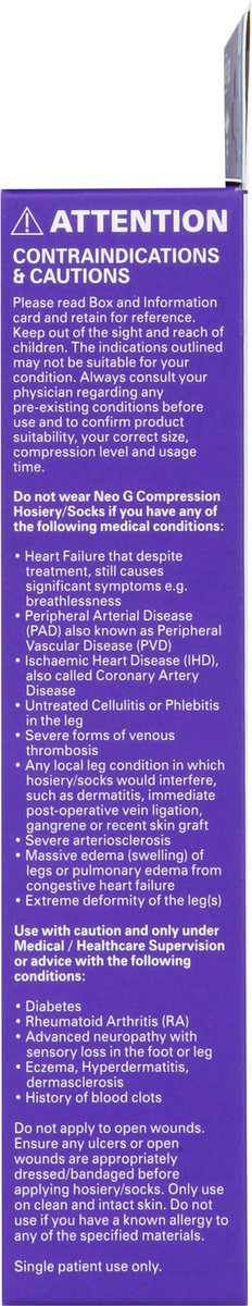 slide 5 of 12, Neo G Black Moderate Energizing Dress Socks Size M 1 ea, 1 ct