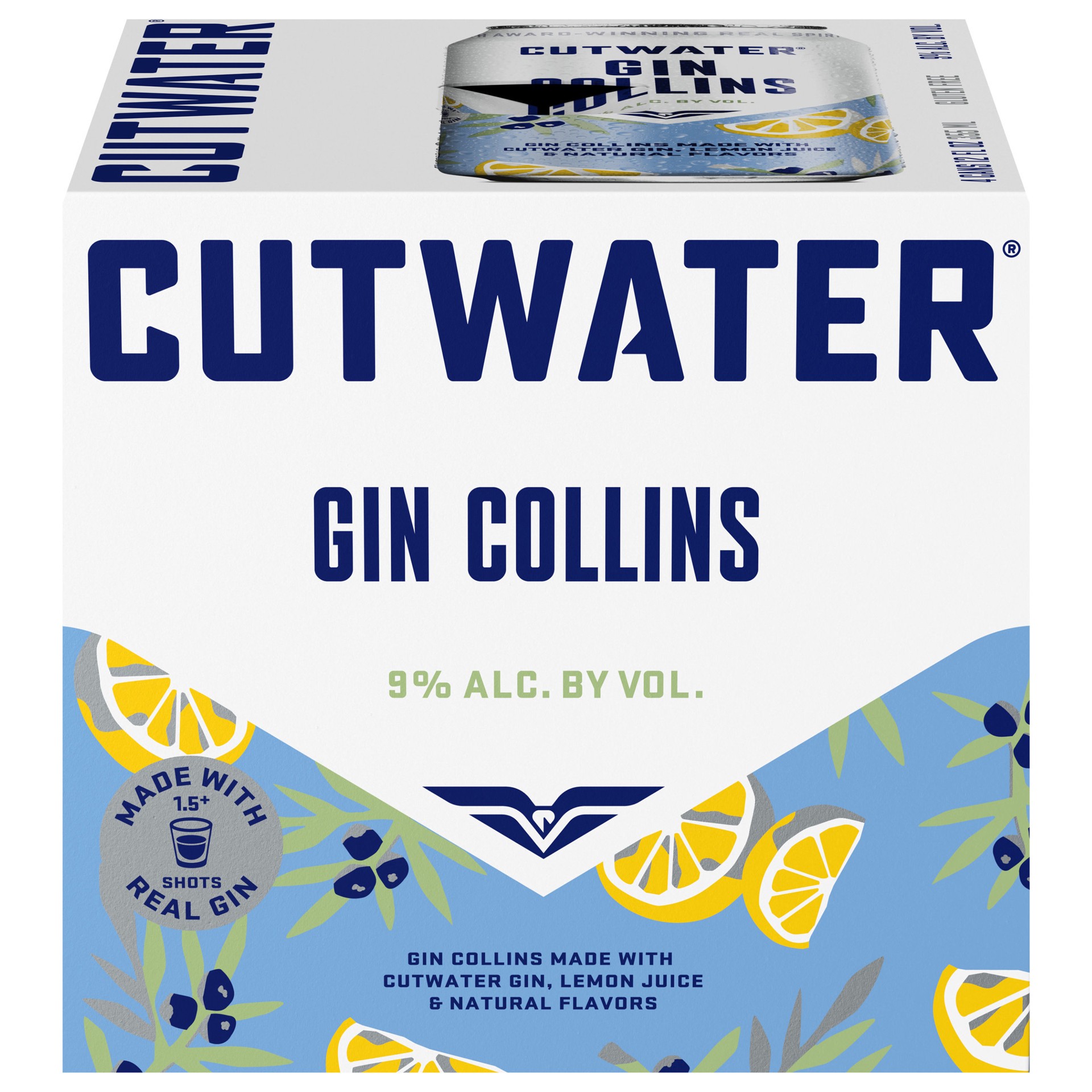slide 5 of 5, Cutwater Spirits Gin Collins - 48 fl oz, 4 ct; 12 oz