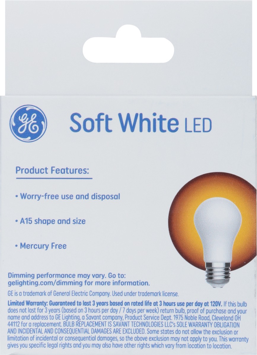slide 3 of 9, GE 5.5 Watts Classic Shape Soft White LED A15 Light Bulbs 2 ea, 2 ct