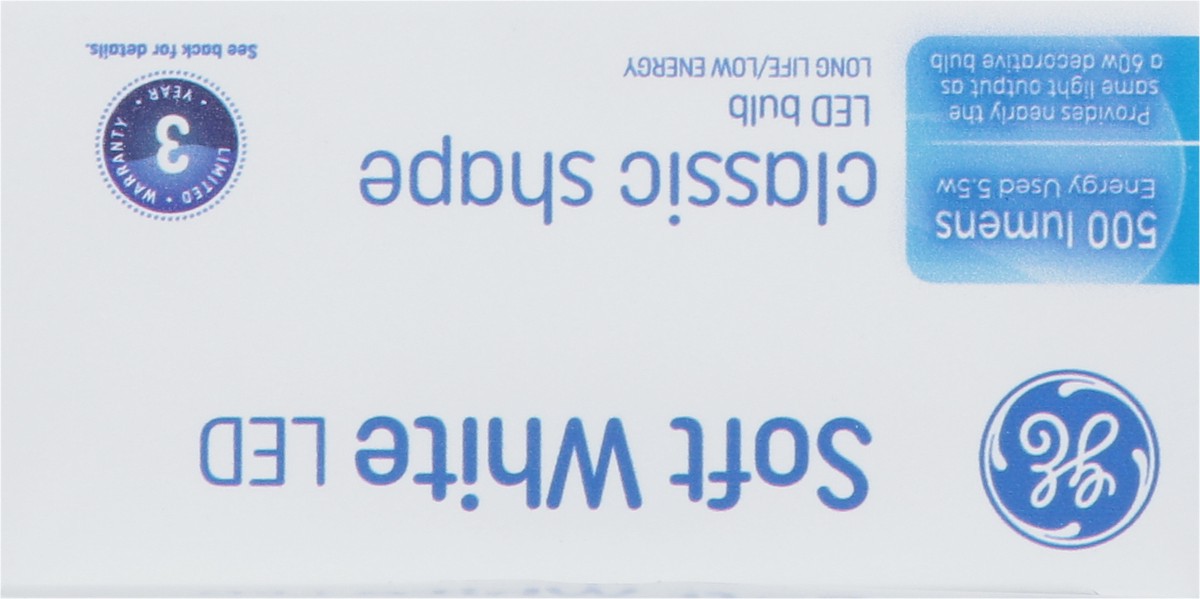slide 4 of 9, GE 5.5 Watts Classic Shape Soft White LED A15 Light Bulbs 2 ea, 2 ct