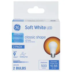 GE 5.5 Watts Classic Shape Soft White LED A15 Light Bulbs 2 ea