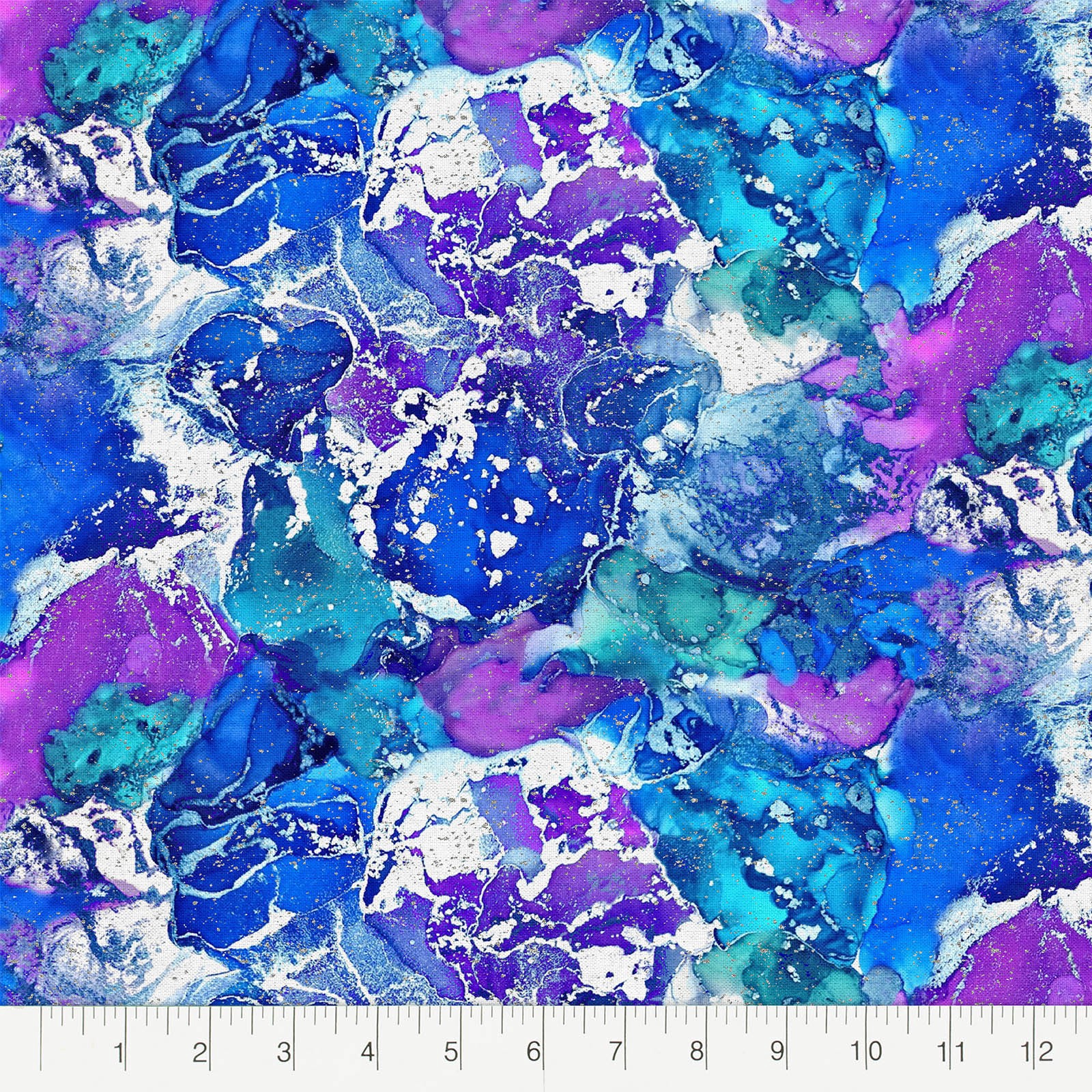 slide 2 of 8, Multicolor Element Printed Fabric Bundle By Loops & Threads, 18 in x 21 in