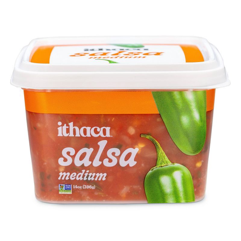 slide 1 of 5, Ithaca Hummus Ithaca Medium Salsa 14oz, 14 oz