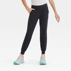 Girls' Everyday Soft Pocket Jogger Leggings - All In Motion™ Black M