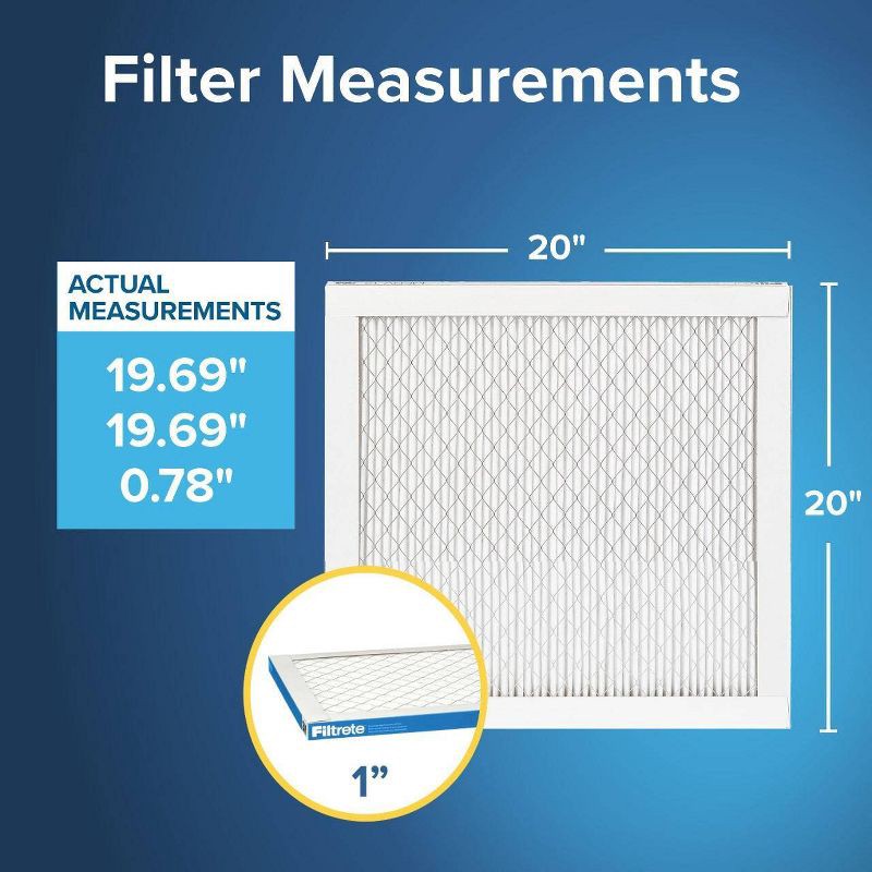 slide 4 of 12, Filtrete 2pk 1900 Ultimate Allergens, Bacteria and Virus 20X20: MERV 13 Electrostatic Furnace & AC Filter 20x20x1, 2 ct