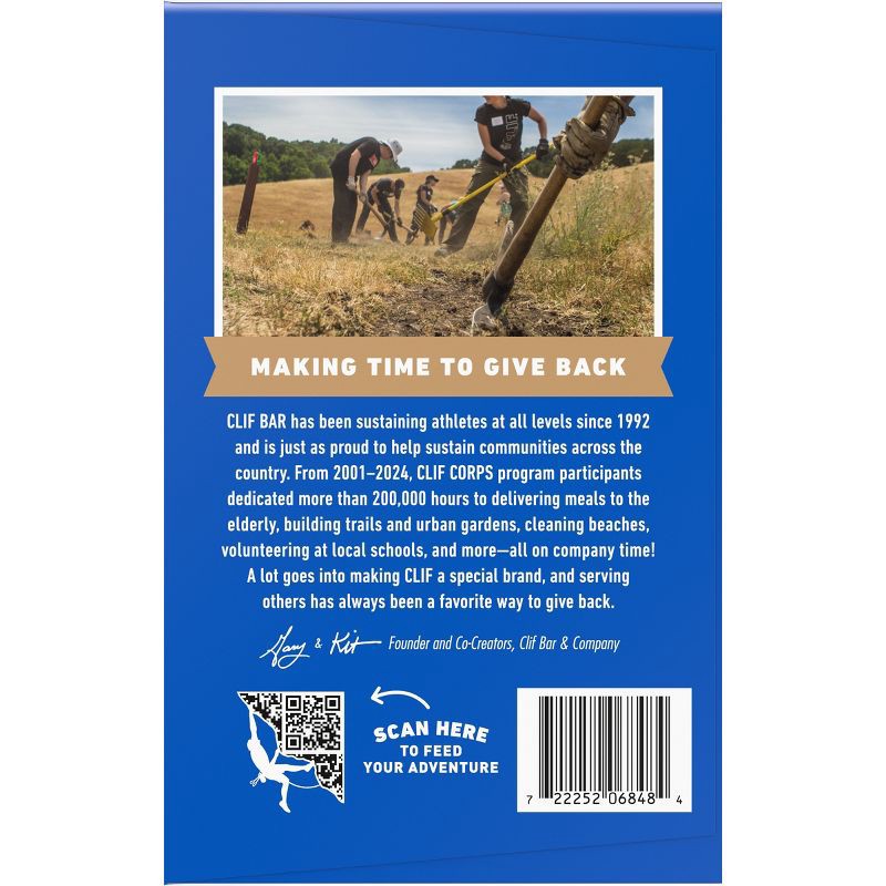 slide 10 of 14, CLIF Bar Chocolate Chip Granola Plant-Based Soy Protein Bar Made with Organic Oats - 10g Protein - 36oz/15ct, 10 gram, 36 oz, 15 ct