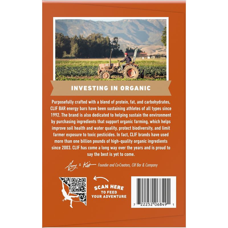 slide 10 of 18, CLIF Bar Crunchy Peanut Butter Granola Plant-Based Soy Protein Bar Made with Organic Oats - 11g Protein - 36oz/15ct, 11 gram, 36 oz, 15 ct