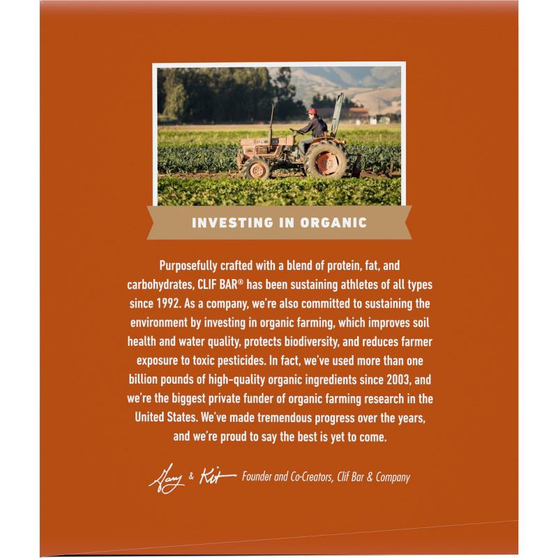 slide 15 of 18, CLIF Bar Crunchy Peanut Butter Granola Plant-Based Soy Protein Bar Made with Organic Oats - 11g Protein - 36oz/15ct, 11 gram, 36 oz, 15 ct