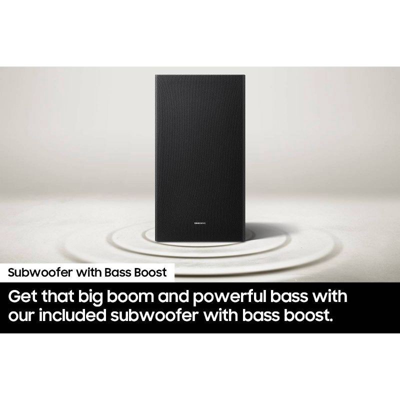 slide 9 of 11, Samsung 5.1ch. DTS Virtual:X Soundbar with Bass Boost and Wireless Sub (HW-B73MD) - Black, 1 ct