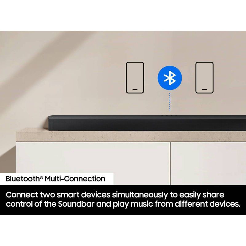 slide 11 of 11, Samsung 5.1ch. DTS Virtual:X Soundbar with Bass Boost and Wireless Sub (HW-B73MD) - Black, 1 ct