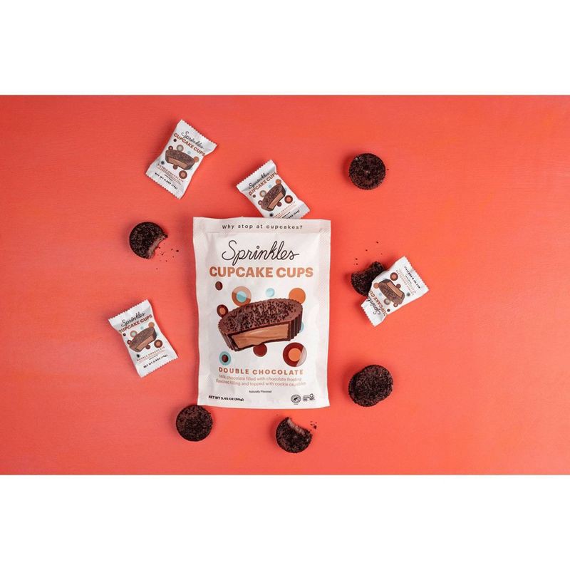 slide 9 of 9, Sprinkles Cupcakes Sprinkles Chocolate Double Chocolate Cups – 3.45oz, 3.45 oz