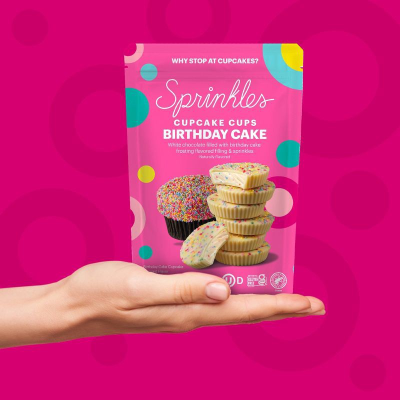 slide 5 of 8, Sprinkles Cupcakes Sprinkles Chocolate Birthday Cake Cups – 3.45oz, 3.45 oz