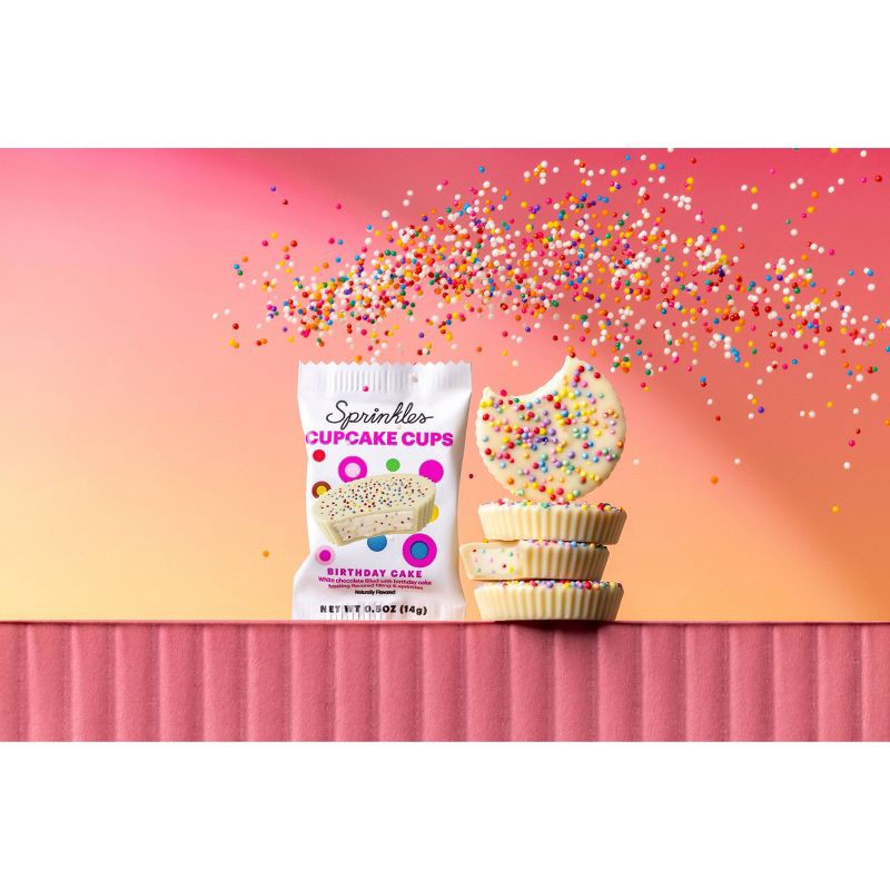 slide 7 of 8, Sprinkles Cupcakes Sprinkles Chocolate Birthday Cake Cups – 3.45oz, 3.45 oz