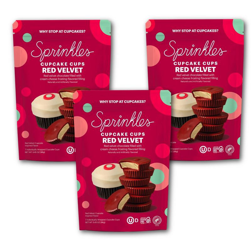 slide 3 of 8, Sprinkles Cupcakes Sprinkles Chocolate Red Velvet Cups – 3.45oz, 3.45 oz
