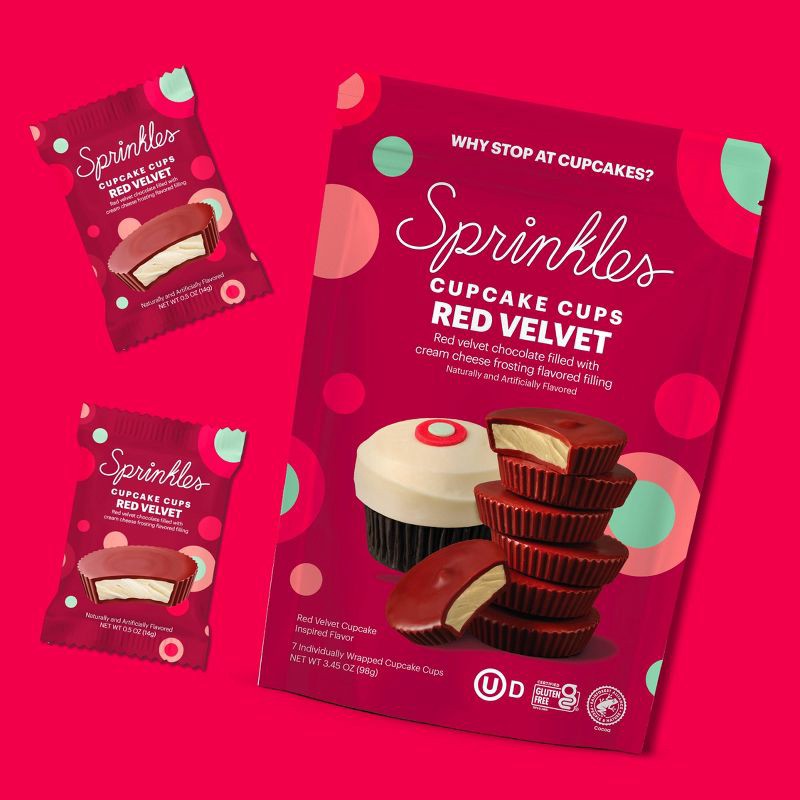 slide 4 of 8, Sprinkles Cupcakes Sprinkles Chocolate Red Velvet Cups – 3.45oz, 3.45 oz