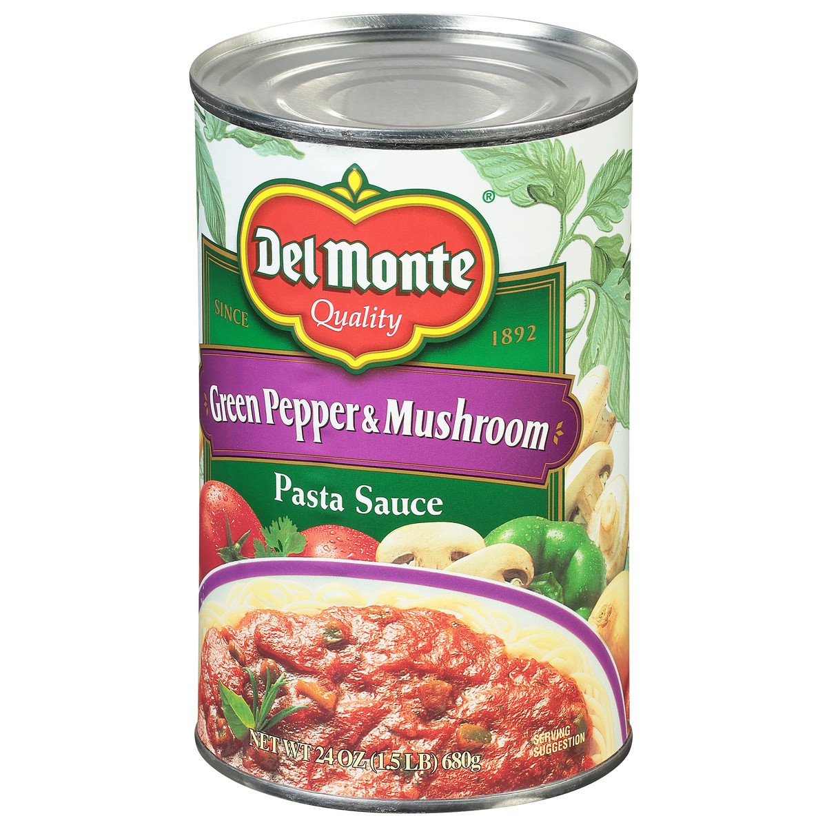 slide 7 of 9, Del Monte Green Pepper & Mushroom Pasta Sauce 24 oz, 24 oz