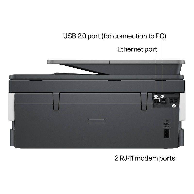 slide 14 of 18, HP Inc. HP OfficeJet Pro 8135e Wireless All-in-One Color Printer Scanner Copier with 3 Months Free Instant Ink (40Q35A): Inkjet, USB, Bluetooth, 1 ct