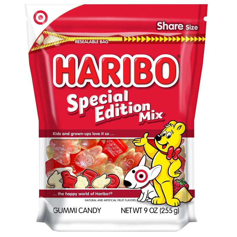 slide 1 of 3, Haribo Candy Special Edition Mix Standup Bag - 9oz, 9 oz