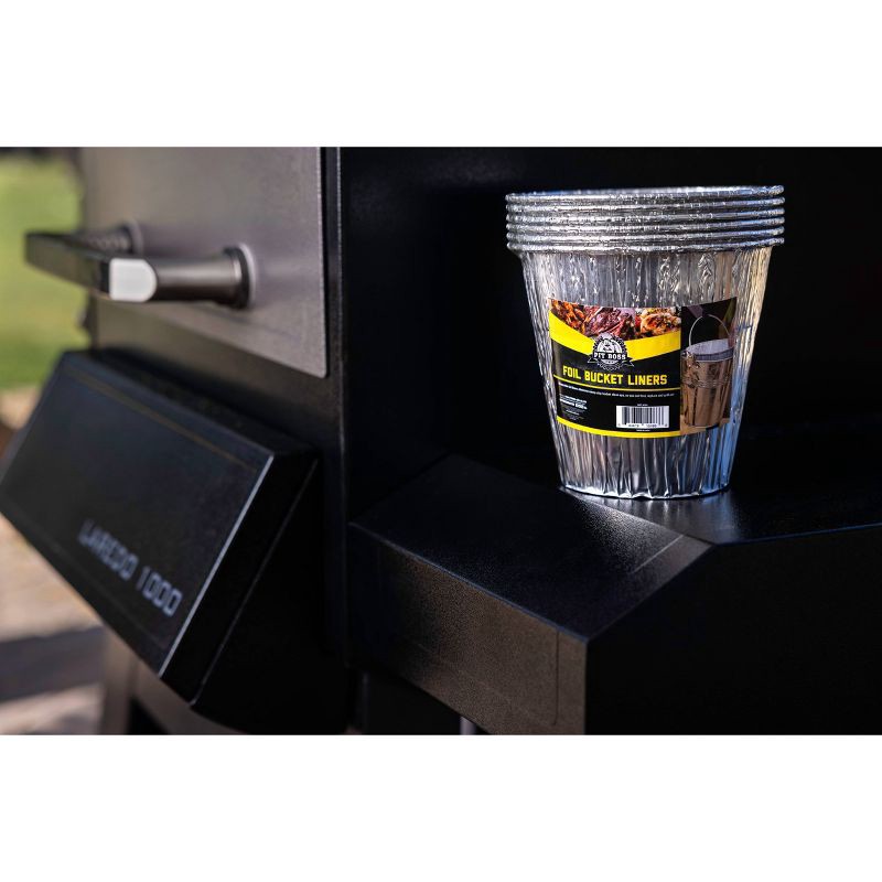 slide 3 of 3, Pit Boss Grease Bucket Foil Liners - 6ct, 6 ct