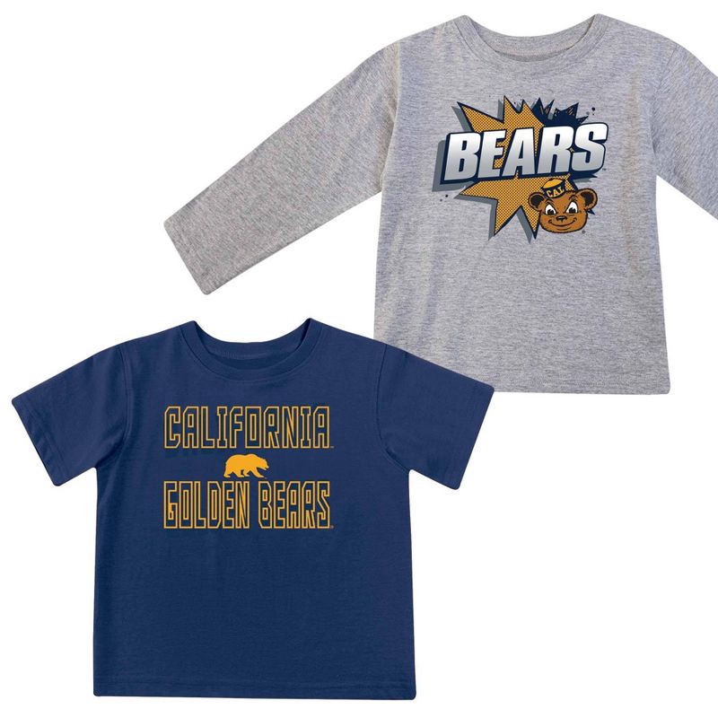 slide 1 of 3, NCAA Cal Golden Bears Toddler Boys' 2pk T-Shirt - 2T, 2 ct