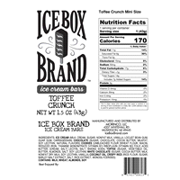 slide 4 of 5, Ice Box Brand Morinco Toffee Crunch Mini Size, 1.4 oz
