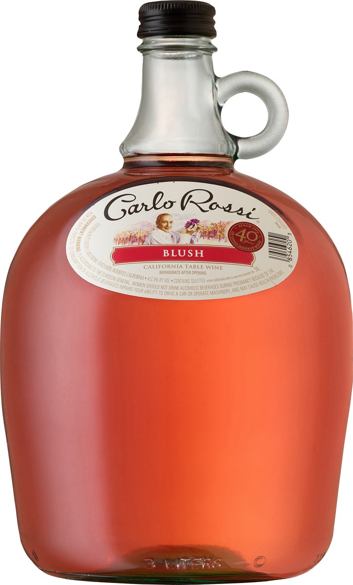 slide 2 of 2, Carlo Rossi Blush Wine, 3 liter