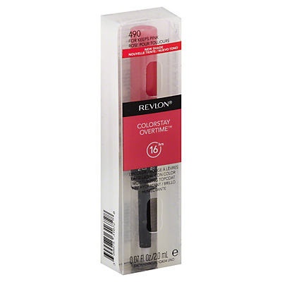 slide 1 of 1, Revlon Colorstay Overtime Lip Stick - 490 For Keeps Pink, 1 ct