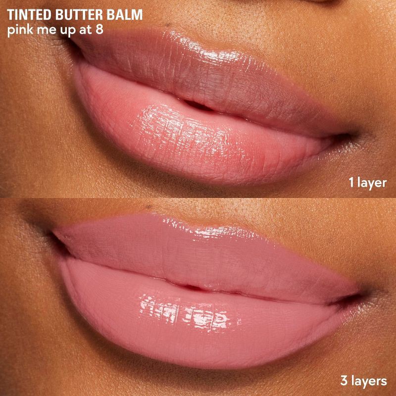 slide 4 of 12, Kylie Cosmetics Tinted Butter Lip Balm - Pink Me Up At 8 - 0.08oz - Ulta Beauty, 0.44 oz