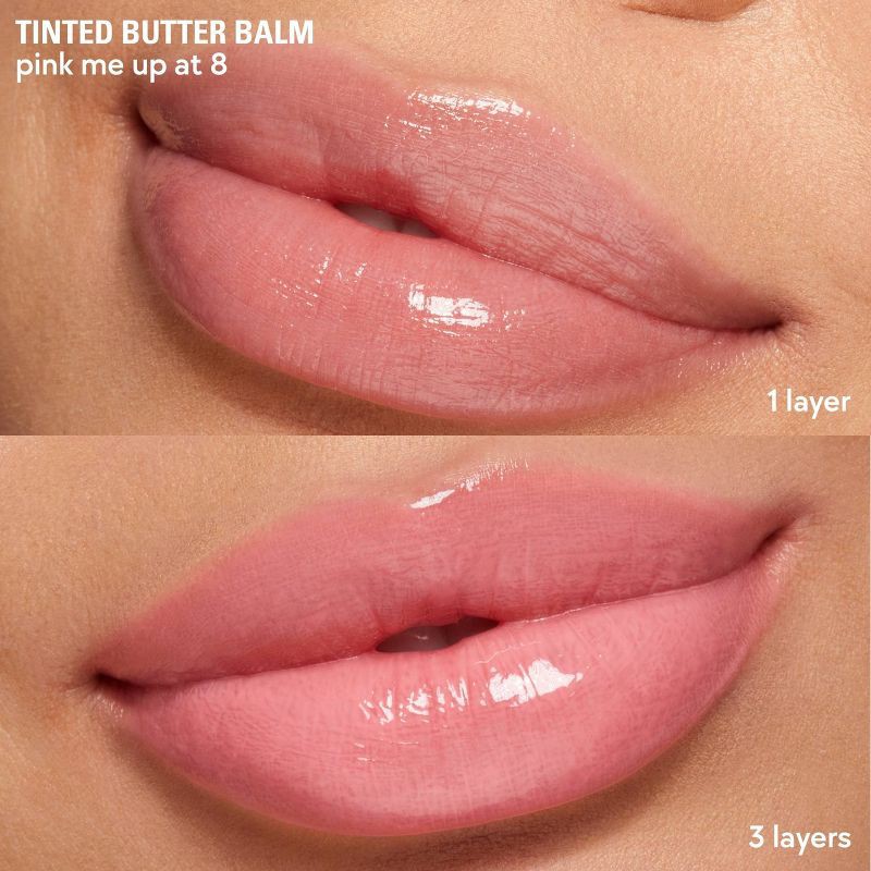 slide 5 of 12, Kylie Cosmetics Tinted Butter Lip Balm - Pink Me Up At 8 - 0.08oz - Ulta Beauty, 0.44 oz