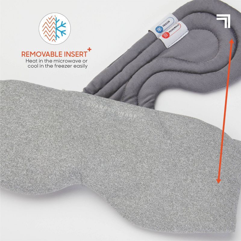 slide 3 of 7, Sharper Image Hot and Cold Weighted Eye Mask: Fabric Polyester Relaxation Therapy, 1 ct